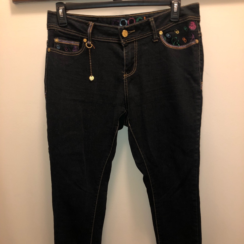 Australian Coogi Ladies Dark Wash Jeans Size 14